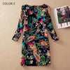 Image of BONGOR LUSS Plus Size Women Clothing Spring Fashion Flower Print Women Dress Ladies Long Sleeve Casual Autumn Dresses Clothing Spring Fashion Flower Print - Mr.BEAR