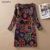 Image of BONGOR LUSS Plus Size Women Clothing Spring Fashion Flower Print Women Dress Ladies Long Sleeve Casual Autumn Dresses Clothing Spring Fashion Flower Print - Mr.BEAR