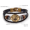 Image of 12 Constellations Bracelet New Leather Bracelet - Mr.BEAR
