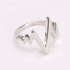 Image of Simple Chic Lightning Design Rock Style Finger Rings - Mr.BEAR