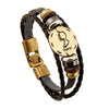 Image of 12 Constellations Bracelet New Leather Bracelet - Mr.BEAR