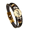 Image of 12 Constellations Bracelet New Leather Bracelet - Mr.BEAR