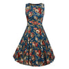 Image of Floral Print Dress Women Sleeveless Tunic  Party Dresses Sundress - Mr.BEAR