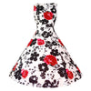 Image of Floral Print Dress Women Sleeveless Tunic  Party Dresses Sundress - Mr.BEAR