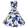 Image of Floral Print Dress Women Sleeveless Tunic  Party Dresses Sundress - Mr.BEAR