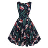 Image of Floral Print Dress Women Sleeveless Tunic  Party Dresses Sundress - Mr.BEAR