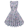 Image of Floral Print Dress Women Sleeveless Tunic  Party Dresses Sundress - Mr.BEAR