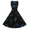 Image of Floral Print Dress Women Sleeveless Tunic  Party Dresses Sundress - Mr.BEAR