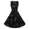 Image of Floral Print Dress Women Sleeveless Tunic  Party Dresses Sundress - Mr.BEAR