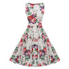 Image of Floral Print Dress Women Sleeveless Tunic  Party Dresses Sundress - Mr.BEAR