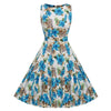 Image of Floral Print Dress Women Sleeveless Tunic  Party Dresses Sundress - Mr.BEAR