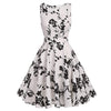 Image of Floral Print Dress Women Sleeveless Tunic  Party Dresses Sundress - Mr.BEAR