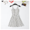 Image of Off shoulder ruffle Dot summer Dress - Mr.BEAR