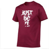Image of Just Do It Letter Printed Fashionable Round Neck T-shirts - Mr.BEAR