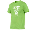 Image of Just Do It Letter Printed Fashionable Round Neck T-shirts - Mr.BEAR