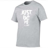 Image of Just Do It Letter Printed Fashionable Round Neck T-shirts - Mr.BEAR