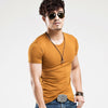 Image of Cotton v neck short sleeve t shirt - Mr.BEAR