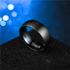 Image of Black Titanium Ring Men Matte Engagement Rings For Male - Mr.BEAR