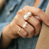 Image of Imitation Pearl Adjustable  Ring - Mr.BEAR