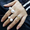 Image of Imitation Pearl Adjustable  Ring - Mr.BEAR