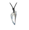 Image of Crystal The teeth of the Wolf pendant chains  long Leather - Mr.BEAR