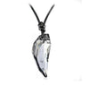 Image of Crystal The teeth of the Wolf pendant chains  long Leather - Mr.BEAR
