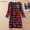 Image of BONGOR LUSS Plus Size Women Clothing Spring Fashion Flower Print Women Dress Ladies Long Sleeve Casual Autumn Dresses Clothing Spring Fashion Flower Print - Mr.BEAR