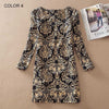 Image of BONGOR LUSS Plus Size Women Clothing Spring Fashion Flower Print Women Dress Ladies Long Sleeve Casual Autumn Dresses Clothing Spring Fashion Flower Print - Mr.BEAR
