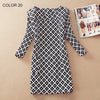 Image of BONGOR LUSS Plus Size Women Clothing Spring Fashion Flower Print Women Dress Ladies Long Sleeve Casual Autumn Dresses Clothing Spring Fashion Flower Print - Mr.BEAR