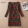 Image of BONGOR LUSS Plus Size Women Clothing Spring Fashion Flower Print Women Dress Ladies Long Sleeve Casual Autumn Dresses Clothing Spring Fashion Flower Print - Mr.BEAR