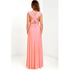 Multiway Wrap Convertible Club Red Dress - Mr.BEAR