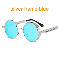 Round Metal Sunglasses for Men Women