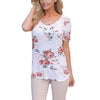 Image of Women T-shirt Short Sleeve V-Neck Printed Shirt Plus Size Women Clothing Fashion Sexy Tops - Mr.BEAR