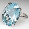 Image of Crazy Feng Big Ocean Blue CZ Crystal Rings For Female Prong Setting Crystal Engagement Ring Jewelry Wholesale Bijoux Accessories - Mr.BEAR