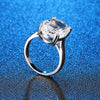 Image of Crazy Feng Big Ocean Blue CZ Crystal Rings For Female Prong Setting Crystal Engagement Ring Jewelry Wholesale Bijoux Accessories - Mr.BEAR