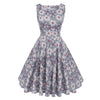 Image of Floral Print Dress Women Sleeveless Tunic  Party Dresses Sundress - Mr.BEAR