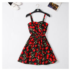 Off shoulder ruffle Dot summer Dress - Mr.BEAR