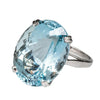 Image of Crazy Feng Big Ocean Blue CZ Crystal Rings For Female Prong Setting Crystal Engagement Ring Jewelry Wholesale Bijoux Accessories - Mr.BEAR