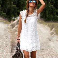 Beach Dress Sexy Women Casual Sleeveless Beach Short Dress - Mr.BEAR