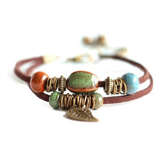 Ceramic Leather Bracelet & Bangles - Mr.BEAR