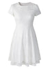 Image of Fashion Women Elegant Sweet Hallow Out Lace Dress Sexy Party Princess Slim Summer Dresses - Mr.BEAR